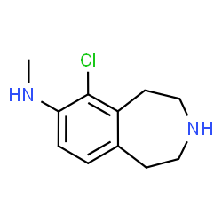 ChemSpider 2D Image | 6-Chloro-N-methyl-2,3,4,5-tetrahydro-1H-3-benzazepin-7-amine | C11H15ClN2
