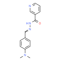 ChemSpider 2D Image | N'-[4-(Dimethylamino)benzylidene]nicotinohydrazide | C15H16N4O