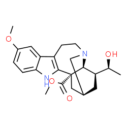 ChemSpider 2D Image | Methyl (2alpha,20S)-20-hydroxy-12-methoxyibogamine-18-carboxylate | C22H28N2O4