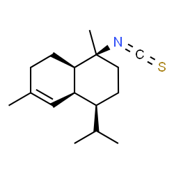 ChemSpider 2D Image | (1S,4S,4aR,8aS)-1-Isopropyl-4-isothiocyanato-4,7-dimethyl-1,2,3,4,4a,5,6,8a-octahydronaphthalene | C16H25NS