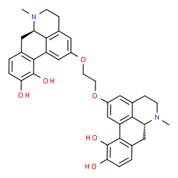 ChemSpider 2D Image | (6aR,6a'R)-2,2'-[1,2-Ethanediylbis(oxy)]bis(6-methyl-5,6,6a,7-tetrahydro-4H-dibenzo[de,g]quinoline-10,11-diol) | C36H36N2O6