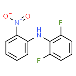 ChemSpider 2D Image | 2,6-Difluoro-N-(2-nitrophenyl)aniline | C12H8F2N2O2
