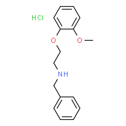 ChemSpider 2D Image | N-BENZYL-2-(2-METHOXYPHENOXY)ETHANAMINE HYDROCHLORIDE | C16H20ClNO2