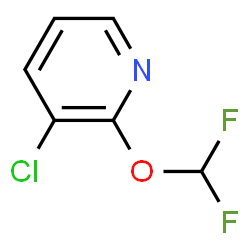 ChemSpider 2D Image | 3-Chloro-2-(difluoromethoxy)pyridine | C6H4ClF2NO