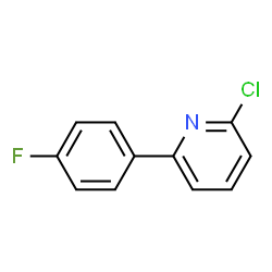 ChemSpider 2D Image | 2-Chloro-6-(4-fluorophenyl)pyridine | C11H7ClFN