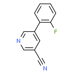 ChemSpider 2D Image | 5-(2-Fluorophenyl)nicotinonitrile | C12H7FN2