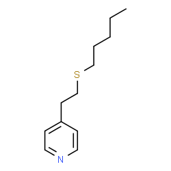 ChemSpider 2D Image | 4-[2-(Pentylsulfanyl)ethyl]pyridine | C12H19NS