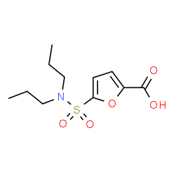 ChemSpider 2D Image | 5-(Dipropylsulfamoyl)-2-furoic acid | C11H17NO5S