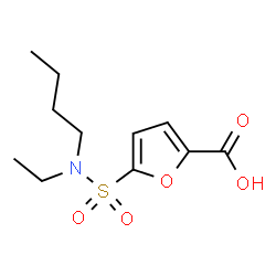ChemSpider 2D Image | 5-[Butyl(ethyl)sulfamoyl]-2-furoic acid | C11H17NO5S