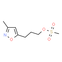 ChemSpider 2D Image | 5-Isoxazolepropanol, 3-methyl-, 5-methanesulfonate | C8H13NO4S