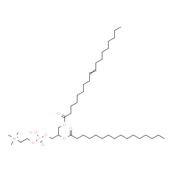ChemSpider 2D Image | 4-Hydroxy-N,N,N-trimethyl-10-oxo-7-(palmitoyloxy)-3,5,9-trioxa-4-phosphaheptacos-18-en-1-aminium 4-oxide | C42H83NO8P
