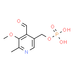 ChemSpider 2D Image | (4-Formyl-5-methoxy-6-methyl-3-pyridinyl)methyl dihydrogen phosphate | C9H12NO6P