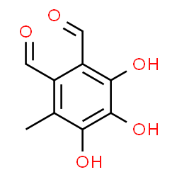 ChemSpider 2D Image | 3,4,5-Trihydroxy-6-methylphthalaldehyde | C9H8O5