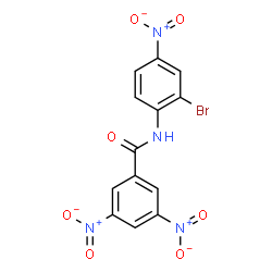 ChemSpider 2D Image | N-(2-Bromo-4-nitrophenyl)-3,5-dinitrobenzamide | C13H7BrN4O7