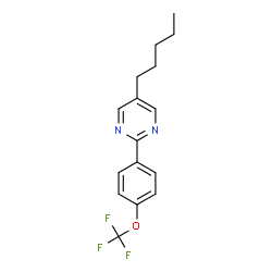 ChemSpider 2D Image | 5-Pentyl-2-(4-trifluoromethoxy-phenyl)-pyrimidine | C16H17F3N2O