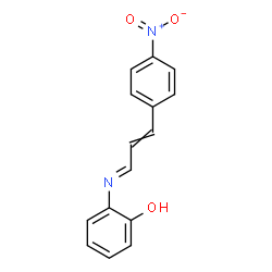 ChemSpider 2D Image | 2-{(E)-[3-(4-Nitrophenyl)-2-propen-1-ylidene]amino}phenol | C15H12N2O3