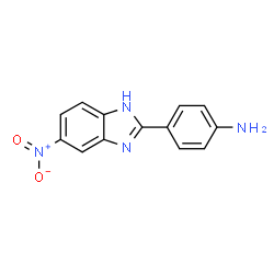 ChemSpider 2D Image | 4-(5-Nitrobenzimidazol-2-yl)aniline | C13H10N4O2