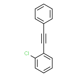 ChemSpider 2D Image | 1-Chloro-2-(phenylethynyl)benzene | C14H9Cl