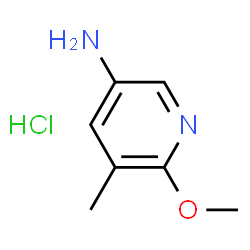 ChemSpider 2D Image | 5-Amino-2-methoxy-3-methylpyridine HCl | C7H11ClN2O