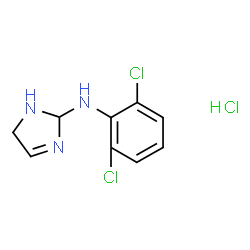 ChemSpider 2D Image | N-(2,6-Dichlorophenyl)-2,5-dihydro-1H-imidazol-2-amine hydrochloride (1:1) | C9H10Cl3N3