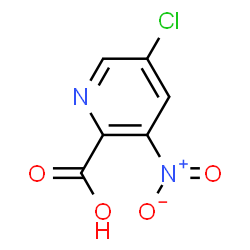 ChemSpider 2D Image | 5-Chloro-3-nitro-2-pyridinecarboxylic acid | C6H3ClN2O4