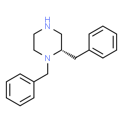 ChemSpider 2D Image | (2S)-1,2-Dibenzylpiperazine | C18H22N2
