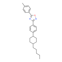 ChemSpider 2D Image | 3-[4-(4-Pentyl-cyclohexyl)-phenyl]-5-p-tolyl-[1,2,4]oxadiazole | C26H32N2O