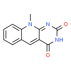 ChemSpider 2D Image | 10-Methylpyrimido[4,5-b]quinoline-2,4(3H,10H)-dione | C12H9N3O2