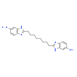 ChemSpider 2D Image | 2,2'-(1,8-Octanediyl)bis(1H-benzimidazol-6-amine) | C22H28N6