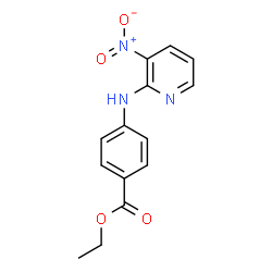 ChemSpider 2D Image | Ethyl 4-[(3-nitro-2-pyridinyl)amino]benzoate | C14H13N3O4