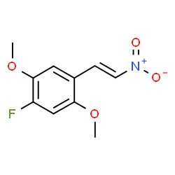 ChemSpider 2D Image | 1-Fluoro-2,5-dimethoxy-4-[(E)-2-nitrovinyl]benzene | C10H10FNO4