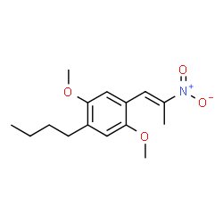 ChemSpider 2D Image | 1-Butyl-2,5-dimethoxy-4-[(1E)-2-nitro-1-propen-1-yl]benzene | C15H21NO4
