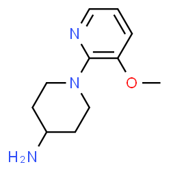 ChemSpider 2D Image | 1-(3-Methoxy-2-pyridinyl)-4-piperidinamine | C11H17N3O