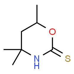 ChemSpider 2D Image | 4,4,6-Trimethyl-1,3-oxazinane-2-thione | C7H13NOS
