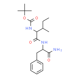 ChemSpider 2D Image | N-{[(2-Methyl-2-propanyl)oxy]carbonyl}isoleucylphenylalaninamide | C20H31N3O4