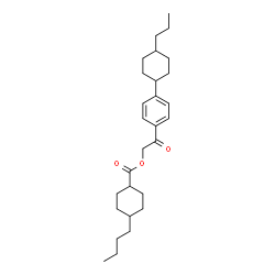 ChemSpider 2D Image | 2-Oxo-2-[4-(4-propylcyclohexyl)phenyl]ethyl 4-butylcyclohexanecarboxylate | C28H42O3