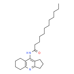 ChemSpider 2D Image | N-(2,3,5,6,7,8-Hexahydro-1H-cyclopenta[b]quinolin-9-yl)dodecanamide | C24H38N2O