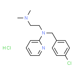ChemSpider 2D Image | Chloropyramine hydrochloride | C16H21Cl2N3
