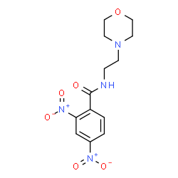 ChemSpider 2D Image | N-[2-(4-Morpholinyl)ethyl]-2,4-dinitrobenzamide | C13H16N4O6