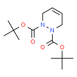 ChemSpider 2D Image | Bis(2-methyl-2-propanyl) 3,6-dihydro-1,2-pyridazinedicarboxylate | C14H24N2O4