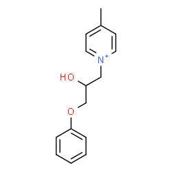 ChemSpider 2D Image | 1-(2-Hydroxy-3-phenoxypropyl)-4-methylpyridinium | C15H18NO2