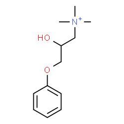 ChemSpider 2D Image | (2-Hydroxy-3-phenoxy-propyl)-trimethyl-ammonium | C12H20NO2