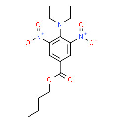 ChemSpider 2D Image | Butyl 4-(diethylamino)-3,5-dinitrobenzoate | C15H21N3O6