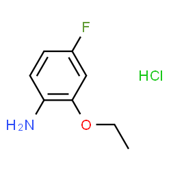 ChemSpider 2D Image | 2-Ethoxy-4-fluoroaniline hydrochloride (1:1) | C8H11ClFNO