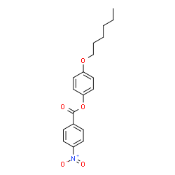 ChemSpider 2D Image | 4-Hexyloxyphenyl 4-nitrobenzoate | C19H21NO5