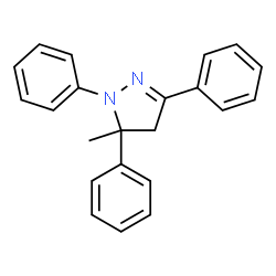 ChemSpider 2D Image | 5-METHYL-1,3,5-TRIPHENYL-2-PYRAZOLINE | C22H20N2