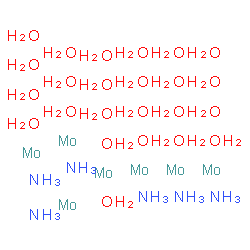 ChemSpider 2D Image | Molybdenum ammoniate hydrate (7:6:24) | H66Mo7N6O24