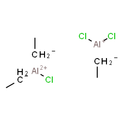 ChemSpider 2D Image | Chloroaluminium(2+) dichloroaluminium(1+) ethanide (1:1:3) | C6H15Al2Cl3