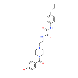 ChemSpider 2D Image | N-(4-Ethoxyphenyl)-N'-{2-[4-(4-methoxybenzoyl)-1-piperazinyl]ethyl}ethanediamide | C24H30N4O5