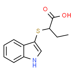 ChemSpider 2D Image | 2-((1H-indol-3-yl)thio)butanoic acid | C12H13NO2S